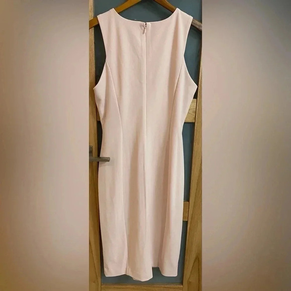 Calvin Klein Special Occasion Pink Sleeveless Sheath Halter Dress Size 12 NWT - Picture 8 of 10